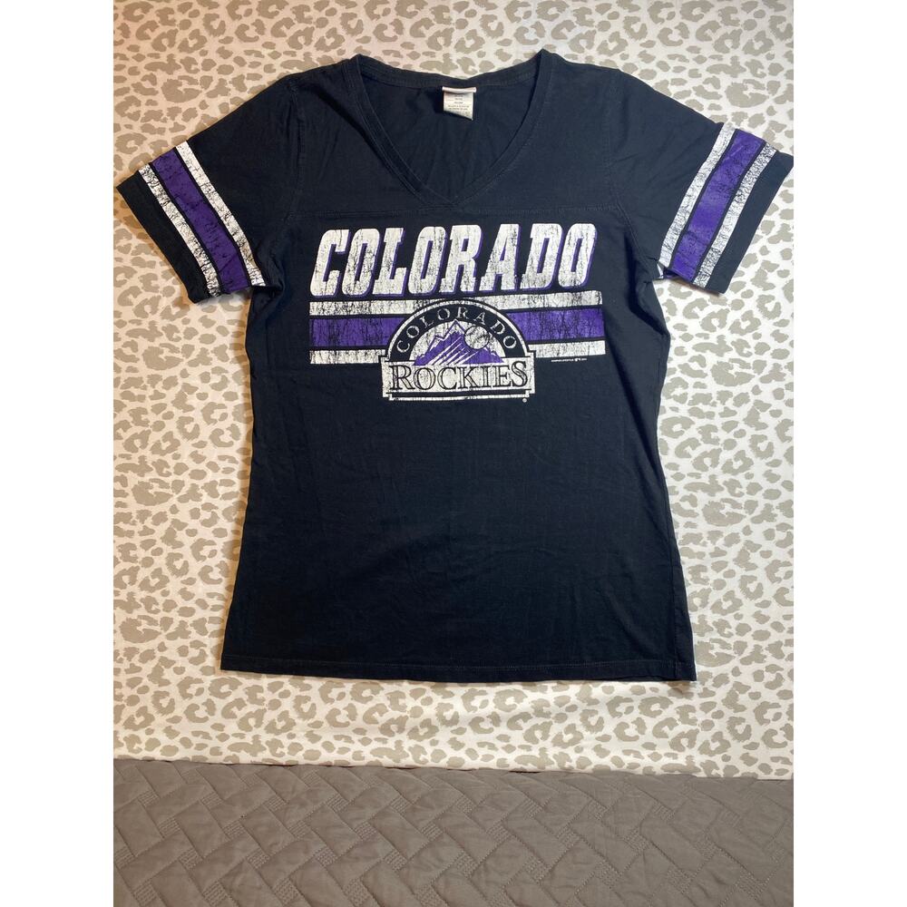 Colorado Women’s T‑Shirt – Black Graphic Tee – Size XL